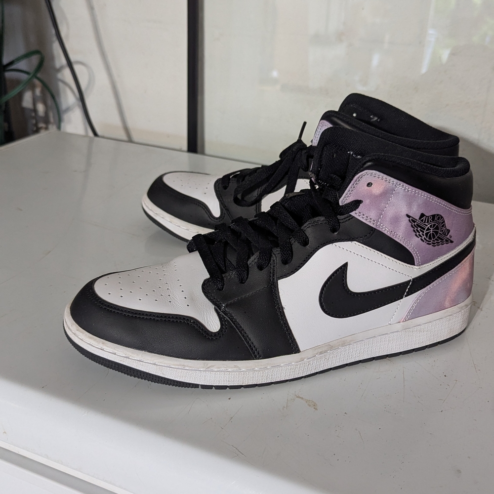 Black and White High-Top Sneakers